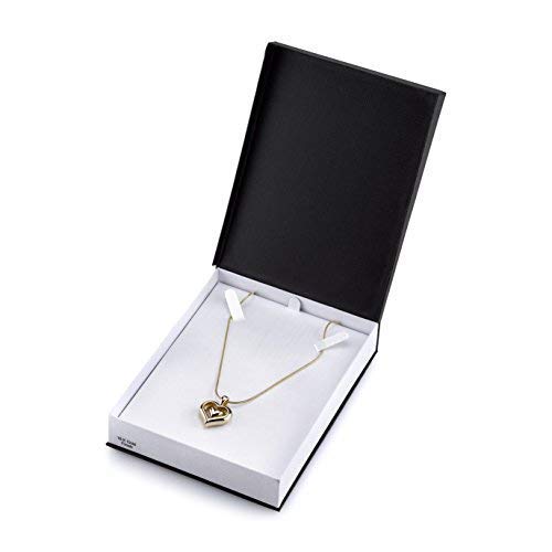 The Eternity Heart 18kt Gold Finish Cremation Jewelry Urn Pendant Memorial Keepsake Necklace for Ashes with 20" Snake Chain