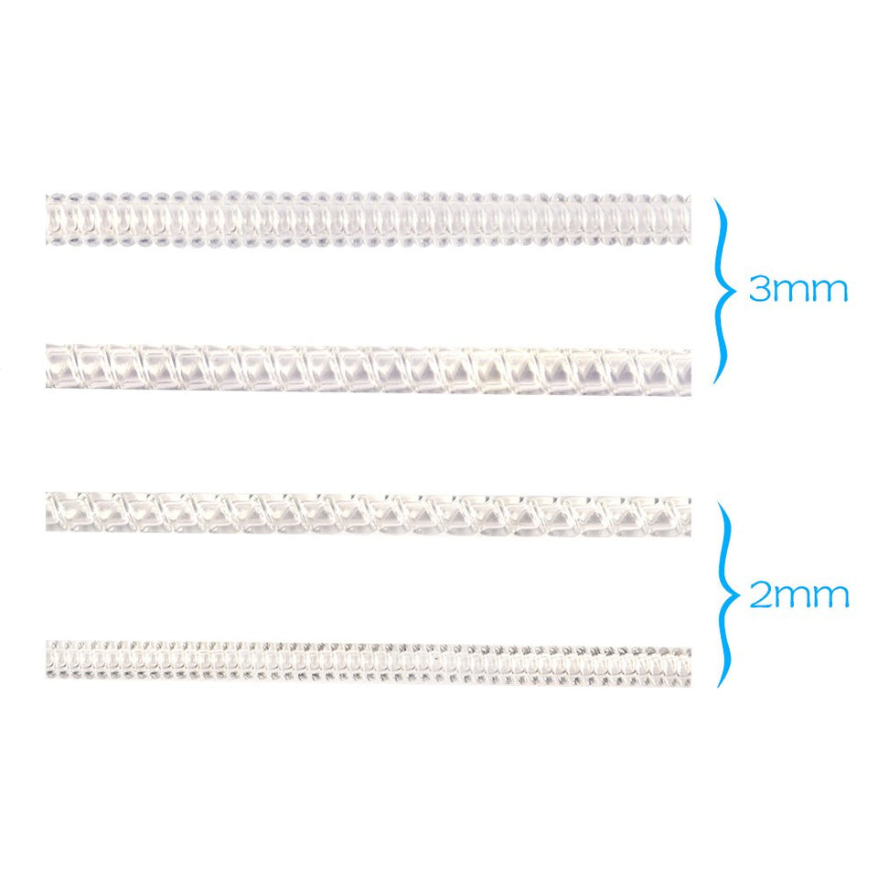 KUUQA 20Pcs Ring Size Adjuster Clear Ring Sizer for Loose Rings (2mm/ 3mm)