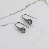 MESTIGE Eclipse Drop Dangle Earrings in Hematite with Crystals from Swarovski®, Gift