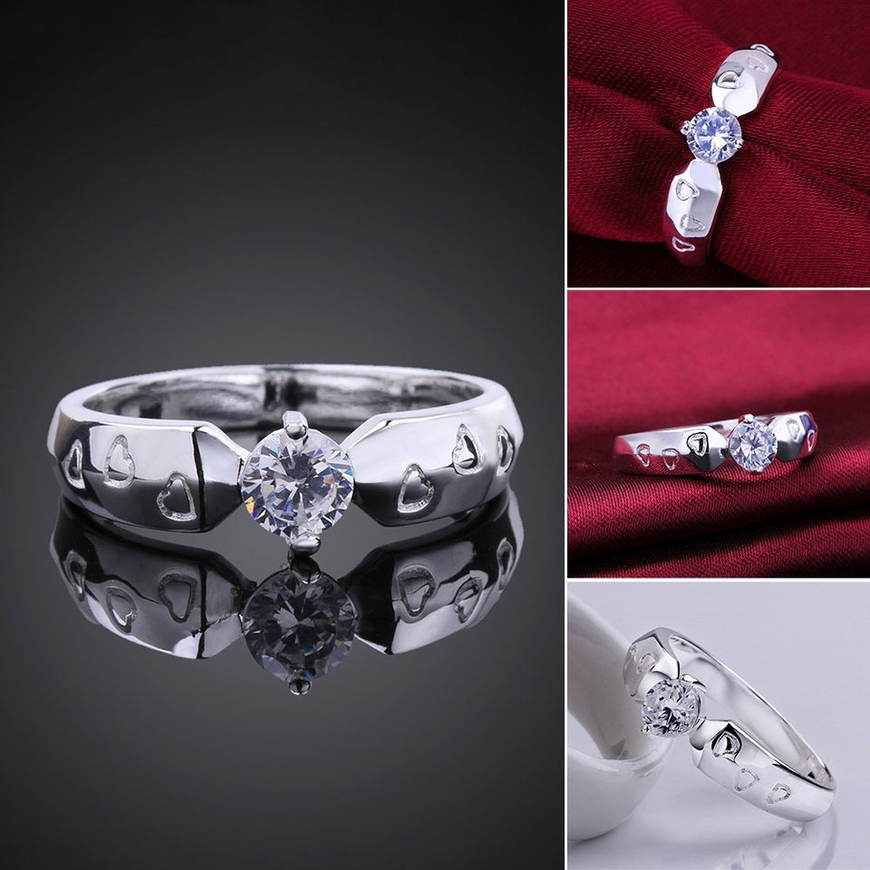 Luxury diamond Romantic Ring Engagement Rings Elegant Ring Fashion Woman jewelry luxury Gift Wedding Ring For Man and woman