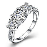 Luxury diamond Ring Engagement Rings Woman jewelry Romantic Ring Gift Wedding Ring For Women