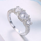 Luxury diamond Ring Engagement Rings Woman jewelry Romantic Ring Gift Wedding Ring For Women