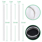 Anpro Set of 15 Ring Size Adjuster with 3 Sizes Clear Ring Sizer Resizer Fit for Loose Rings(2mm/3mm)