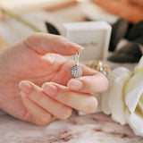 Twenty Plus Round Dazzling Droplets Earrings With Clear CZ