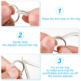 KUUQA 20Pcs Ring Size Adjuster Clear Ring Sizer for Loose Rings (2mm/ 3mm)