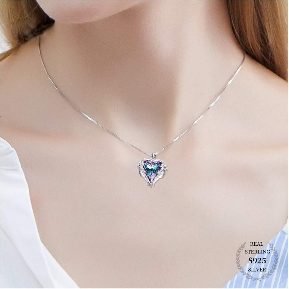 EleShow Love Heart Pendant Necklaces Gifts Jewelry Women