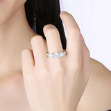 Luxury diamond Ring Engagement Rings Woman jewelry Romantic Ring Gift Wedding Ring For Women