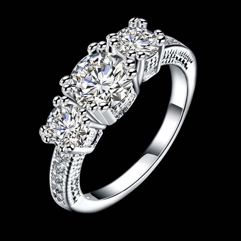 Luxury diamond Ring Engagement Rings Woman jewelry Romantic Ring Gift Wedding Ring For Women