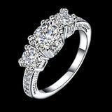Luxury diamond Ring Engagement Rings Woman jewelry Romantic Ring Gift Wedding Ring For Women