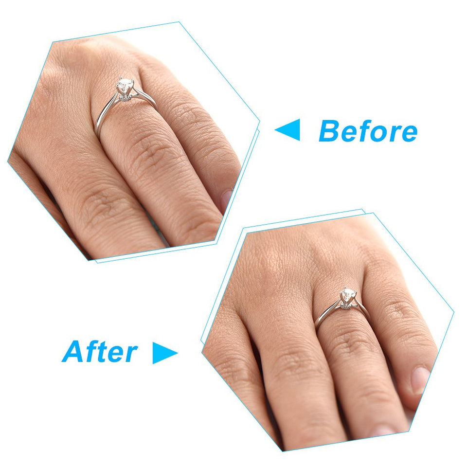 KUUQA 20Pcs Ring Size Adjuster Clear Ring Sizer for Loose Rings (2mm/ 3mm)