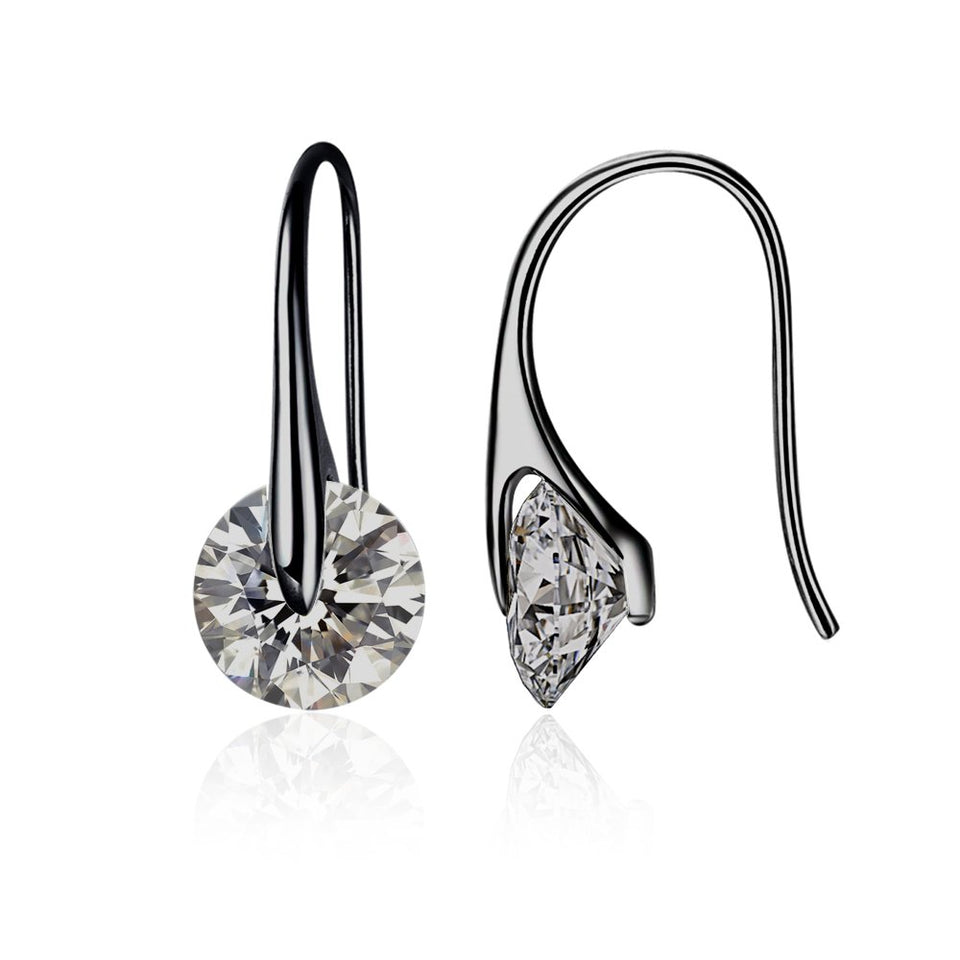 MESTIGE Eclipse Drop Dangle Earrings in Hematite with Crystals from Swarovski®, Gift