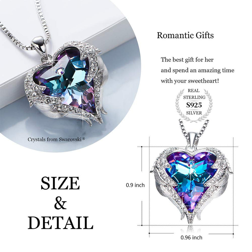 EleShow Love Heart Pendant Necklaces Gifts Jewelry Women