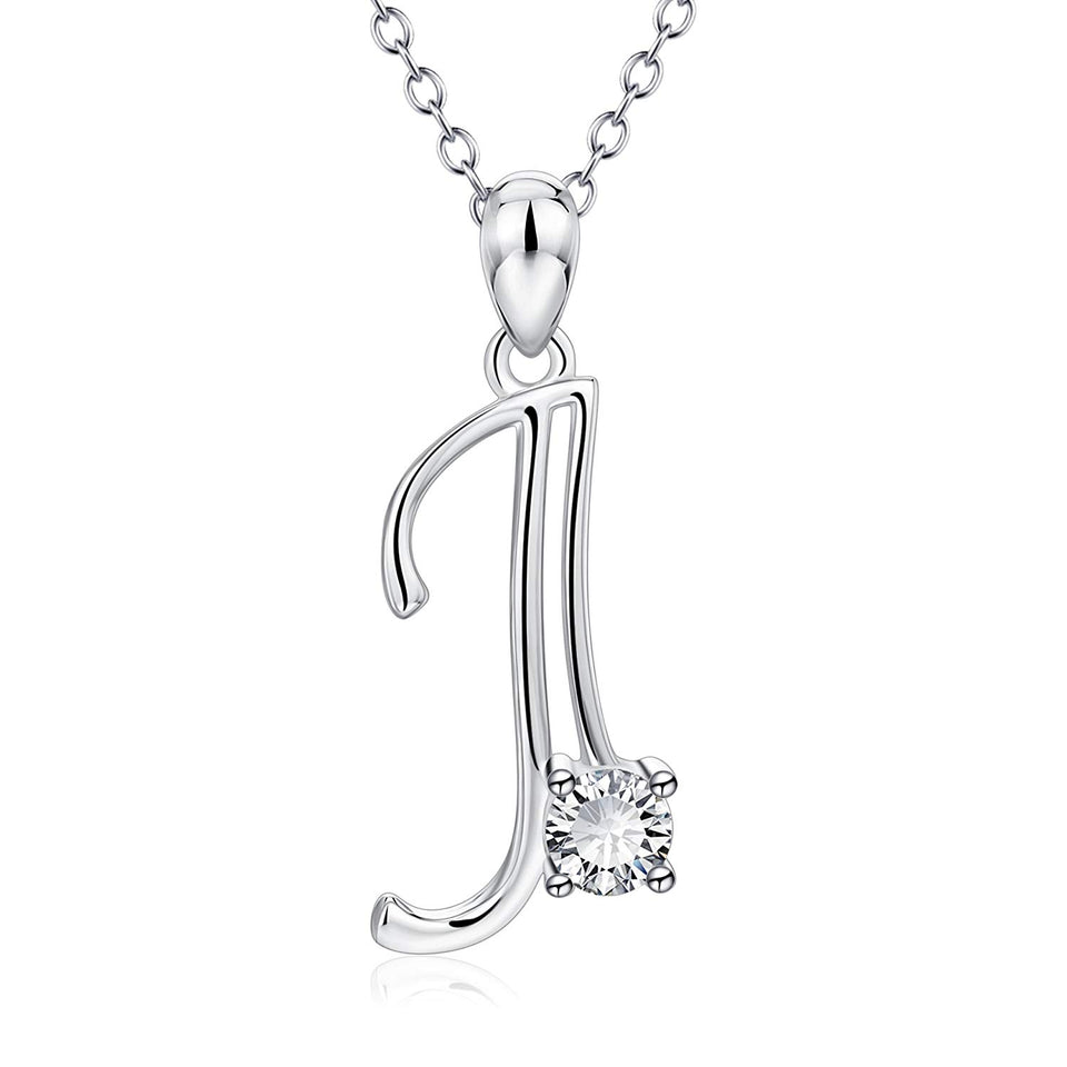 YFN Initial Necklace 925 Sterling Silver Letters 26 Alphabet Pendant Necklace