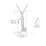 YFN Initial Necklace 925 Sterling Silver Letters 26 Alphabet Pendant Necklace