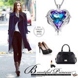 EleShow Love Heart Pendant Necklaces Gifts Jewelry Women