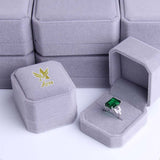 QingOrange Women 5.9ct Green Emerald Ring 925 Sterling Silver Engagemen Wedding Jewelry