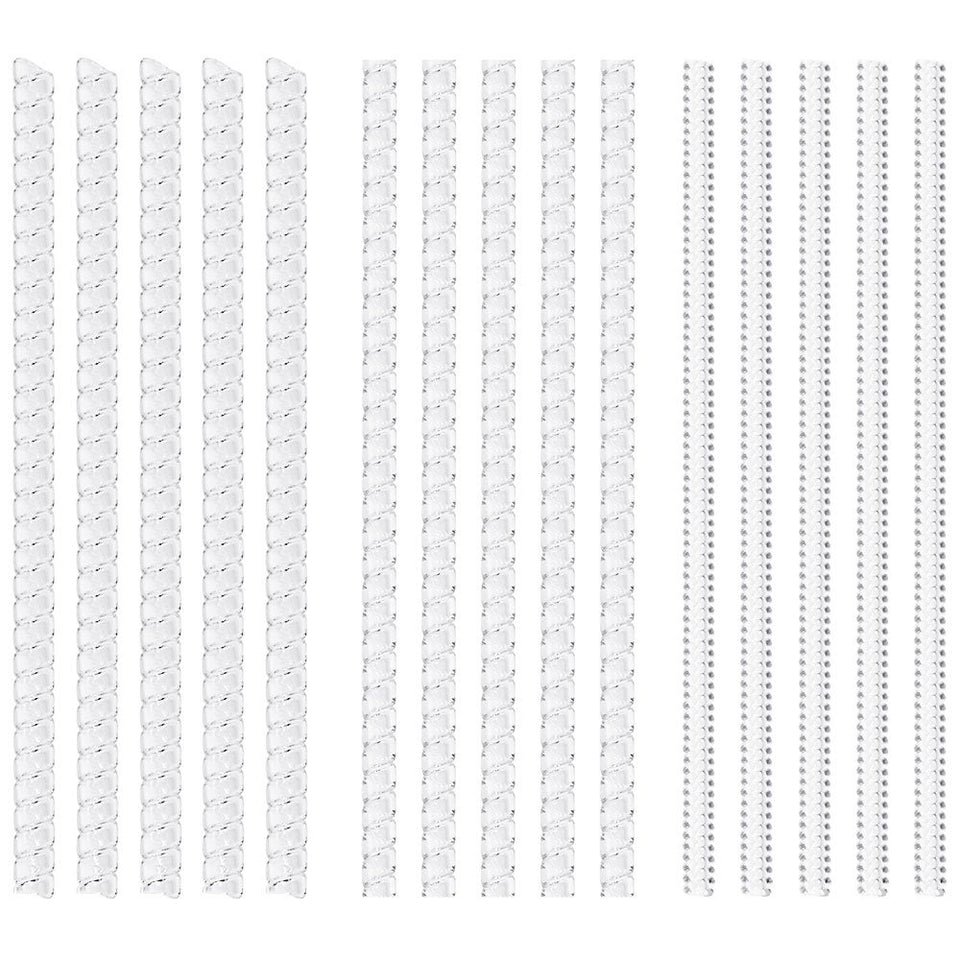 Anpro Set of 15 Ring Size Adjuster with 3 Sizes Clear Ring Sizer Resizer Fit for Loose Rings(2mm/3mm)