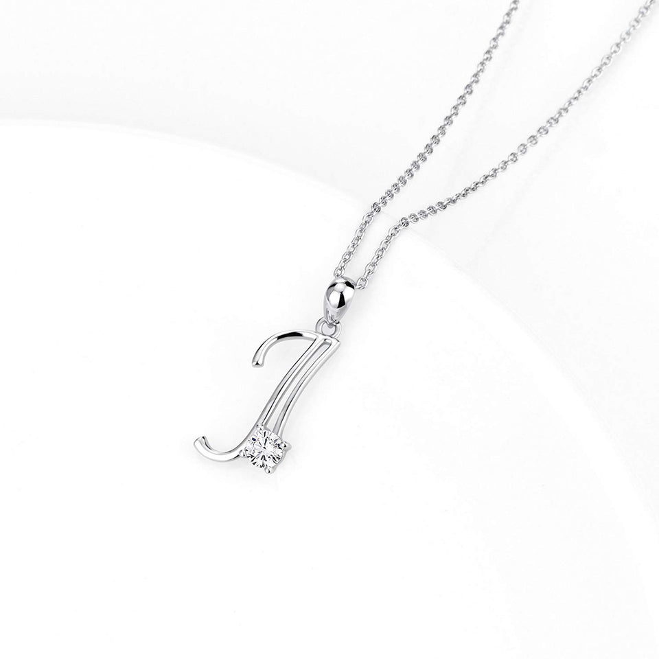 YFN Initial Necklace 925 Sterling Silver Letters 26 Alphabet Pendant Necklace