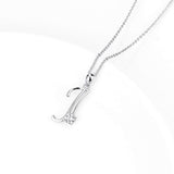 YFN Initial Necklace 925 Sterling Silver Letters 26 Alphabet Pendant Necklace