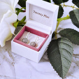 Twenty Plus Round Dazzling Droplets Earrings With Clear CZ