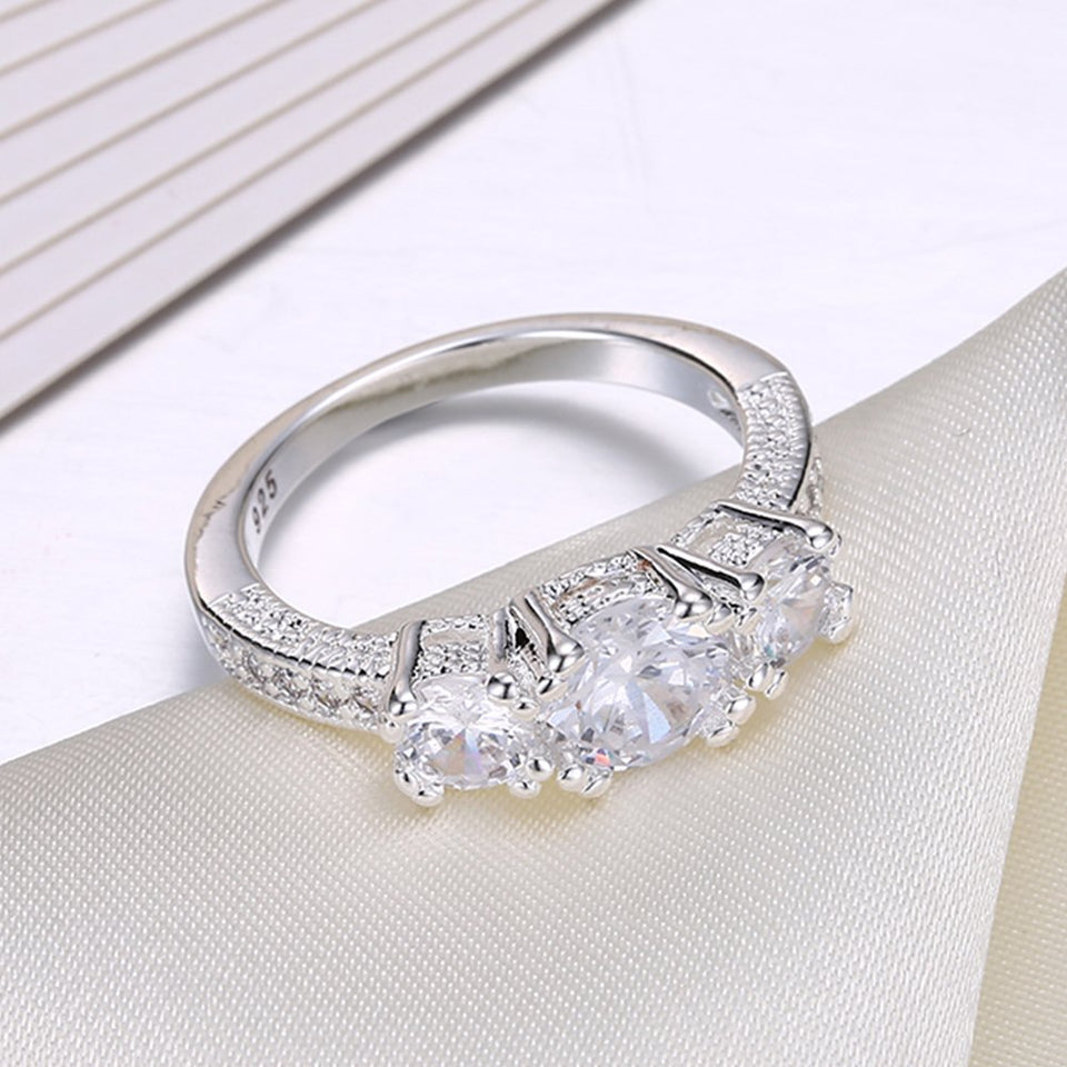 Luxury diamond Ring Engagement Rings Woman jewelry Romantic Ring Gift Wedding Ring For Women
