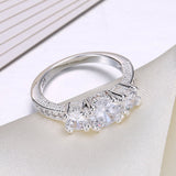 Luxury diamond Ring Engagement Rings Woman jewelry Romantic Ring Gift Wedding Ring For Women