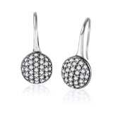 Twenty Plus Round Dazzling Droplets Earrings With Clear CZ