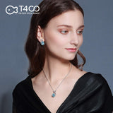 T400 Jewelers Fashion Earrings for Women Waterdrop Shape with Crystals Birthday Gift for Her