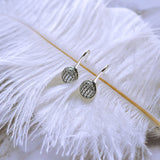 Twenty Plus Round Dazzling Droplets Earrings With Clear CZ